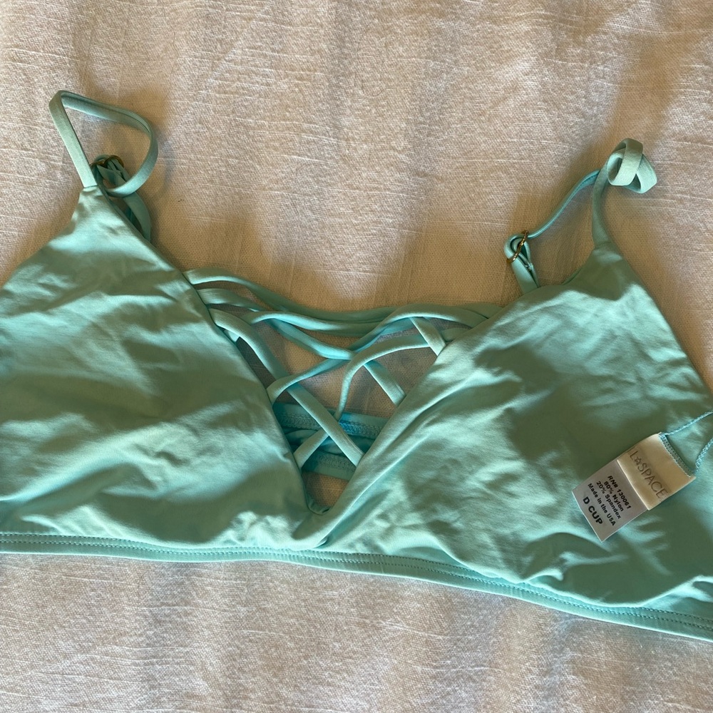 L*space turquoise bikini top